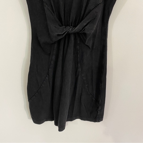 L Space NWT XS Seaview Charcoal‎ Washed Black Mini Tank T Shirt Dress Cotton - Picture 5 of 11